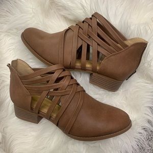 Tan Booties size 8.5